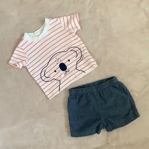 Koala t-shirt with shorts